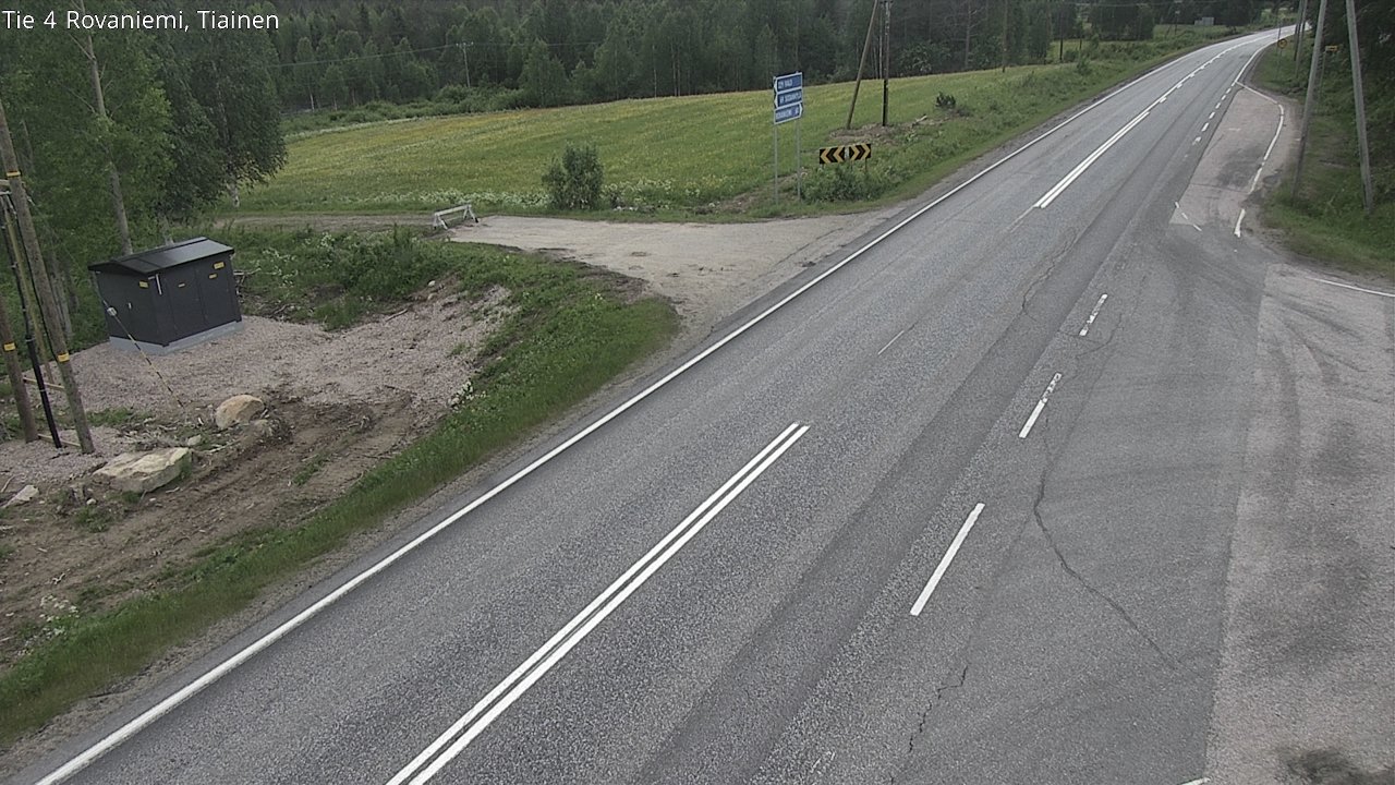 Weather Camera Image Road 4 Rovaniemi, Tiainen, Rovaniemi, Lappi