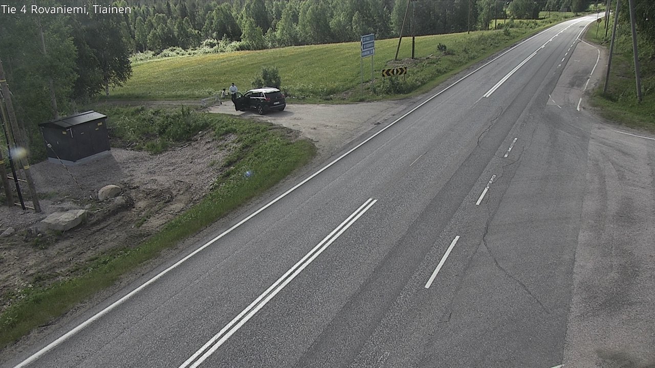 Weather Camera Image Road 4 Rovaniemi, Tiainen, Rovaniemi, Lappi