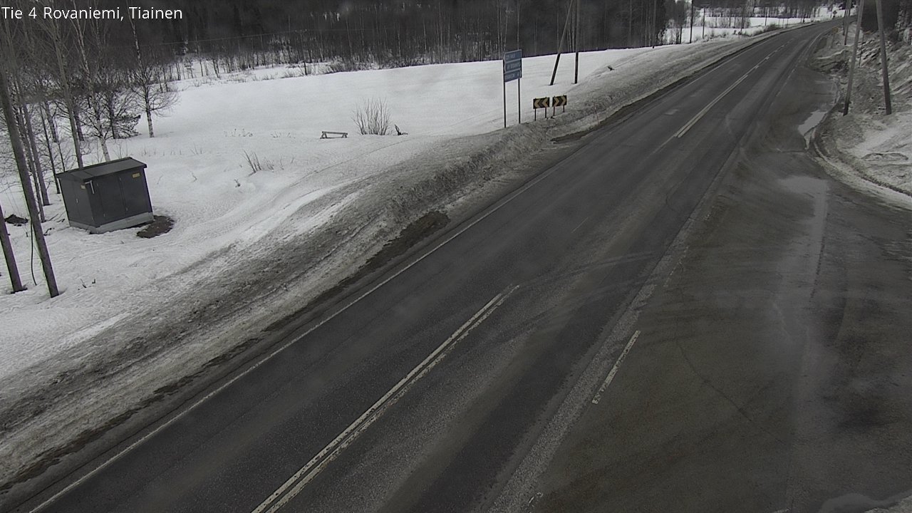 Weather Camera Image Väg 4 Rovaniemi, Tiainen, Rovaniemi, Lappi