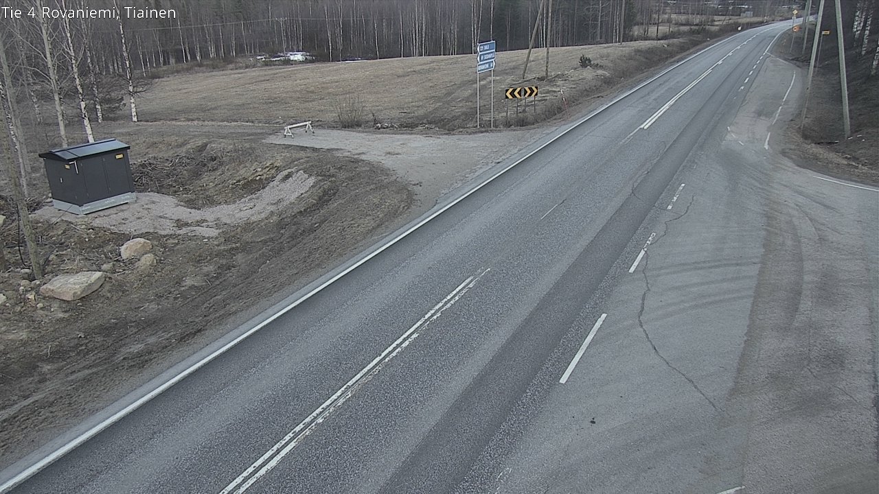 Weather Camera Image Väg 4 Rovaniemi, Tiainen, Rovaniemi, Lappi