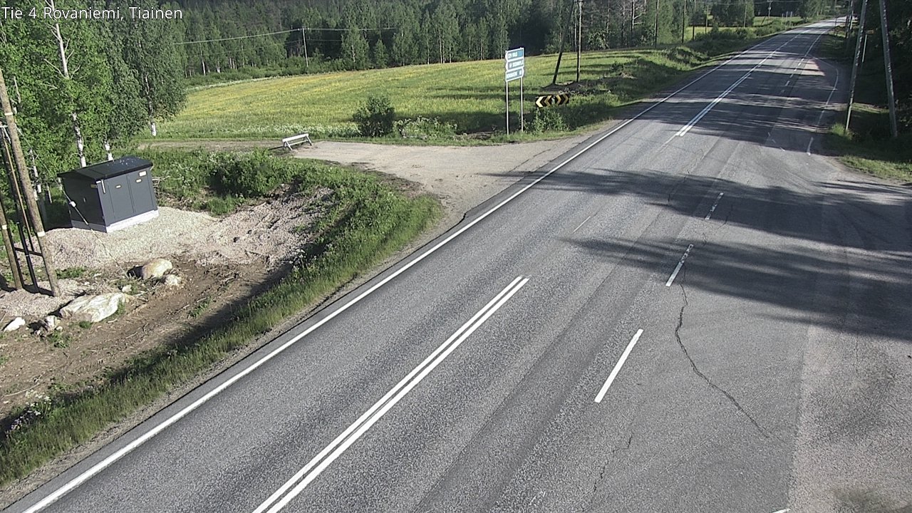 Weather Camera Image Road 4 Rovaniemi, Tiainen, Rovaniemi, Lappi
