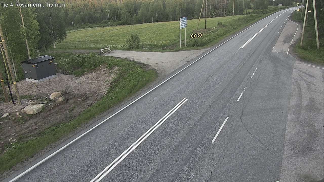 Weather Camera Image Road 4 Rovaniemi, Tiainen, Rovaniemi, Lappi