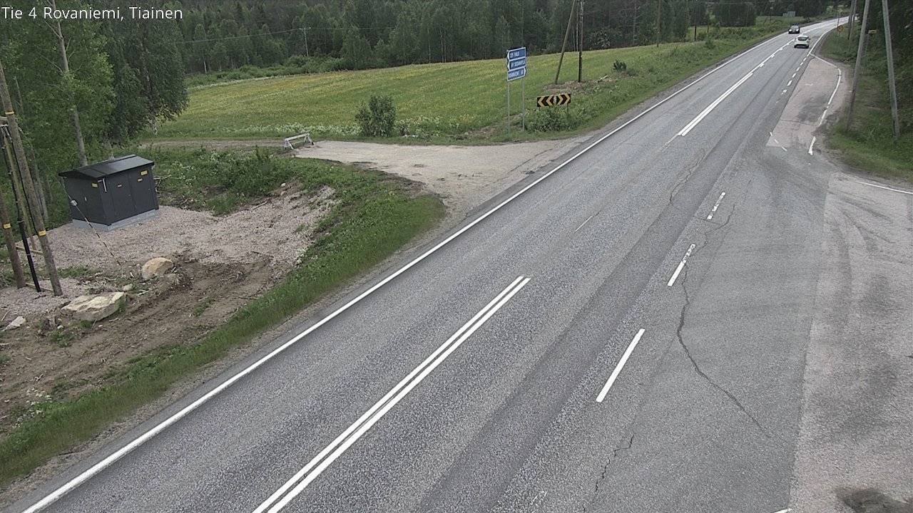 Weather Camera Image Road 4 Rovaniemi, Tiainen, Rovaniemi, Lappi