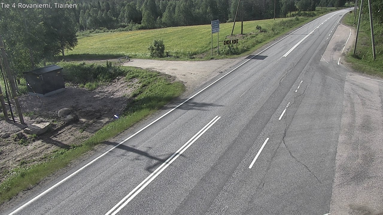 Weather Camera Image Road 4 Rovaniemi, Tiainen, Rovaniemi, Lappi