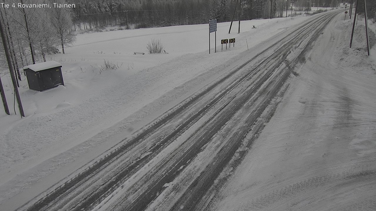 Weather Camera Image Road 4 Rovaniemi, Tiainen, Rovaniemi, Lappi
