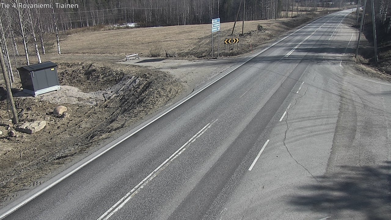 Weather Camera Image Väg 4 Rovaniemi, Tiainen, Rovaniemi, Lappi