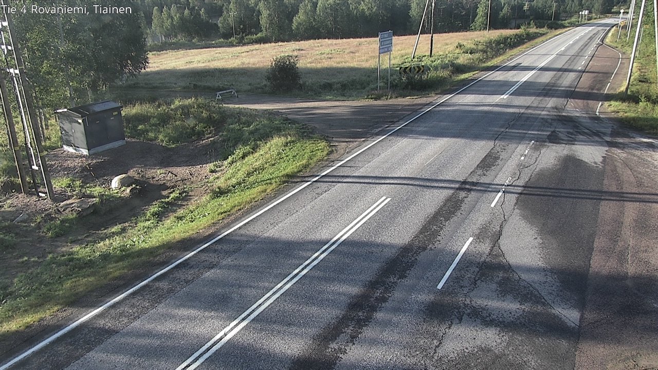 Weather Camera Image Road 4 Rovaniemi, Tiainen, Rovaniemi, Lappi