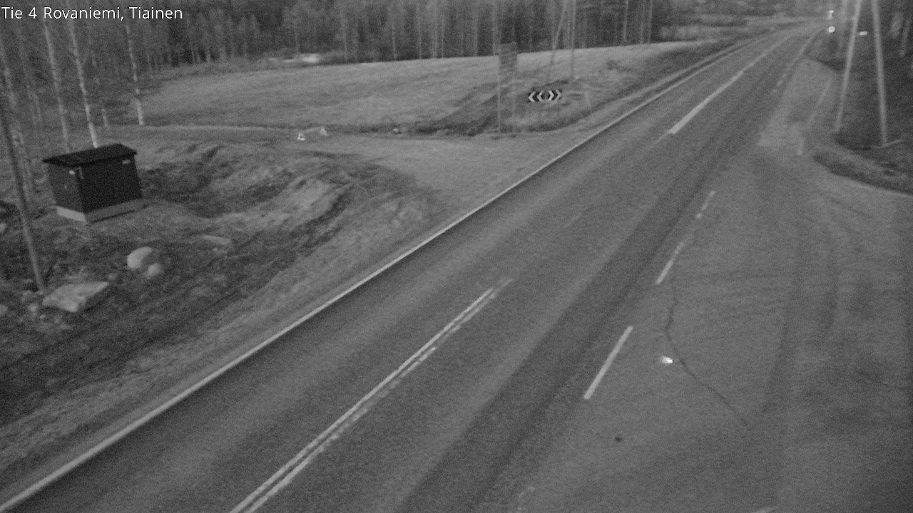Weather Camera Image Väg 4 Rovaniemi, Tiainen, Rovaniemi, Lappi
