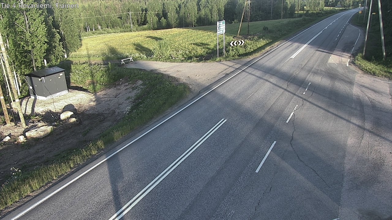 Weather Camera Image Road 4 Rovaniemi, Tiainen, Rovaniemi, Lappi