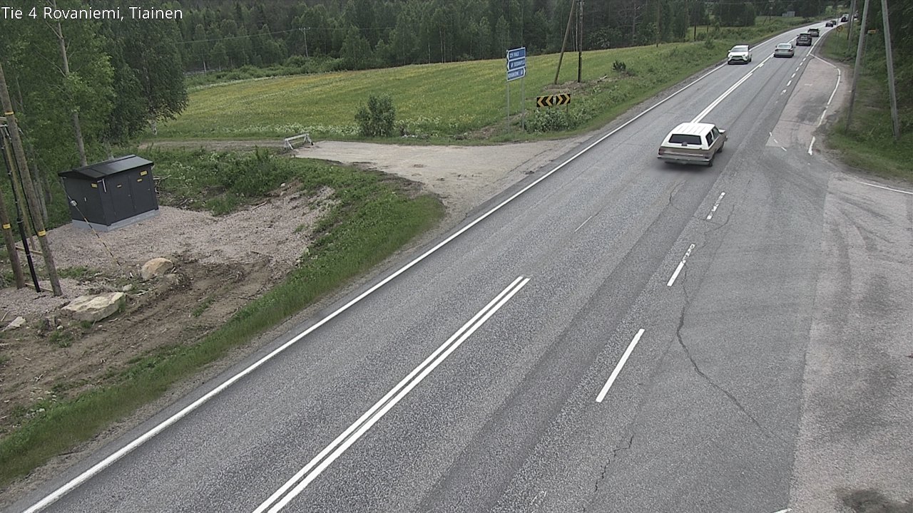 Weather Camera Image Road 4 Rovaniemi, Tiainen, Rovaniemi, Lappi