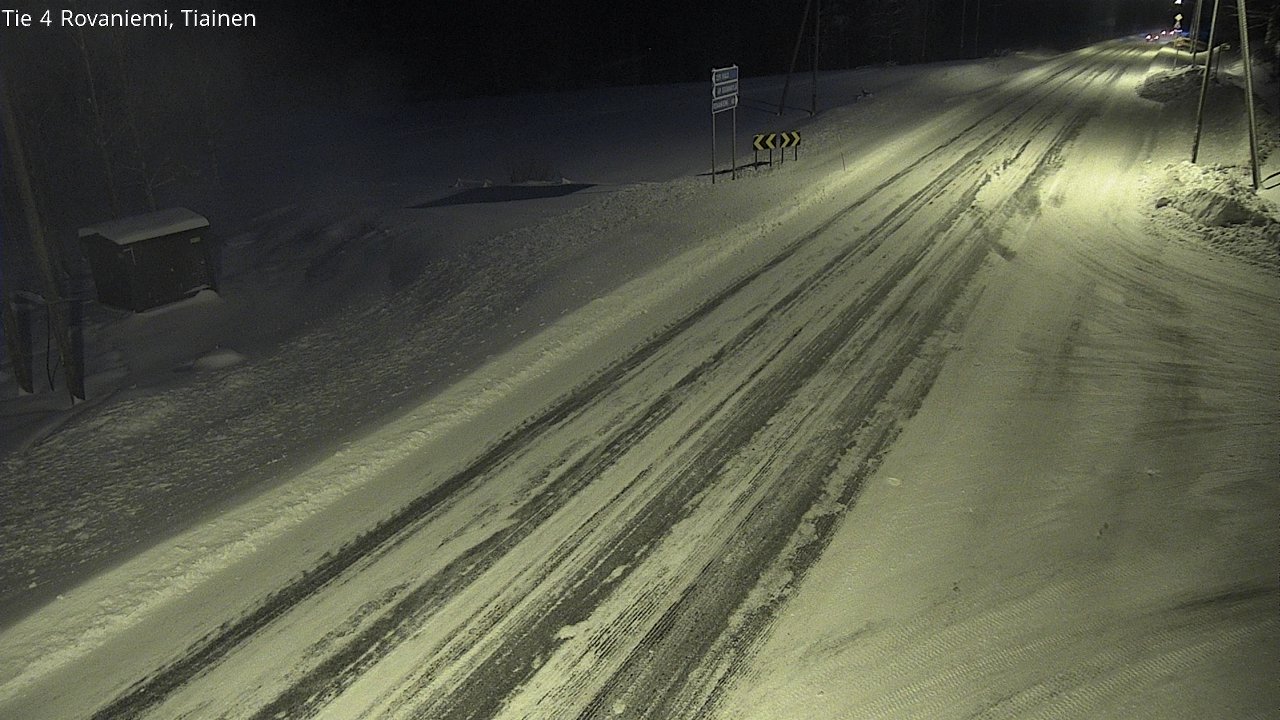 Weather Camera Image Road 4 Rovaniemi, Tiainen, Rovaniemi, Lappi