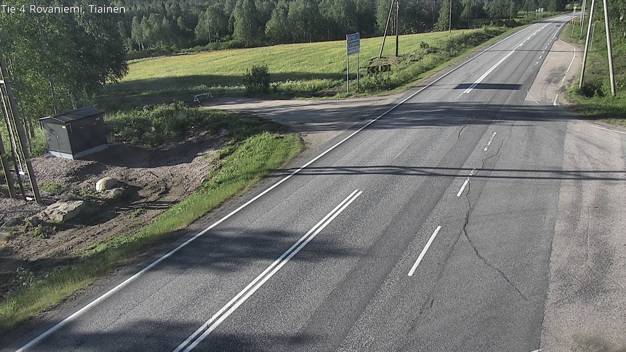Weather Camera Image Road 4 Rovaniemi, Tiainen, Rovaniemi, Lappi