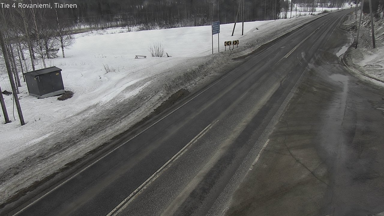 Weather Camera Image Road 4 Rovaniemi, Tiainen, Rovaniemi, Lappi