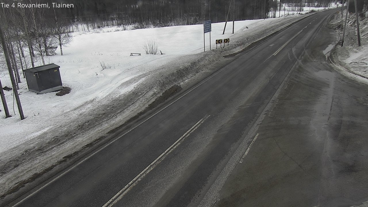 Weather Camera Image Väg 4 Rovaniemi, Tiainen, Rovaniemi, Lappi