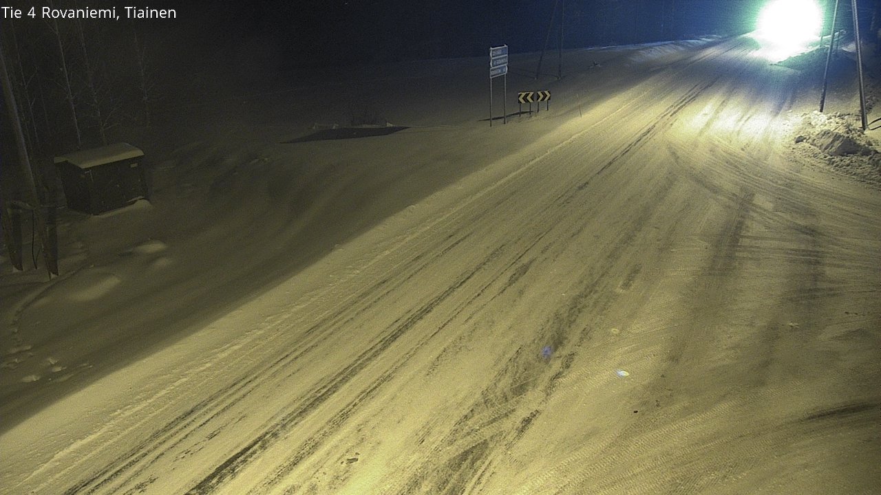 Weather Camera Image Road 4 Rovaniemi, Tiainen, Rovaniemi, Lappi