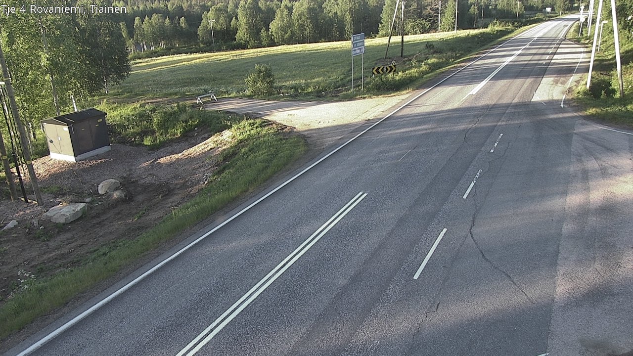 Weather Camera Image Road 4 Rovaniemi, Tiainen, Rovaniemi, Lappi