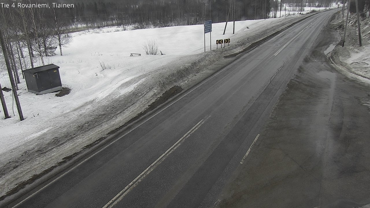 Weather Camera Image Road 4 Rovaniemi, Tiainen, Rovaniemi, Lappi