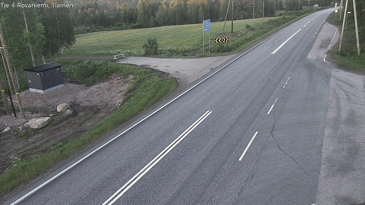 Weather Camera Image Road 4 Rovaniemi, Tiainen, Rovaniemi, Lappi