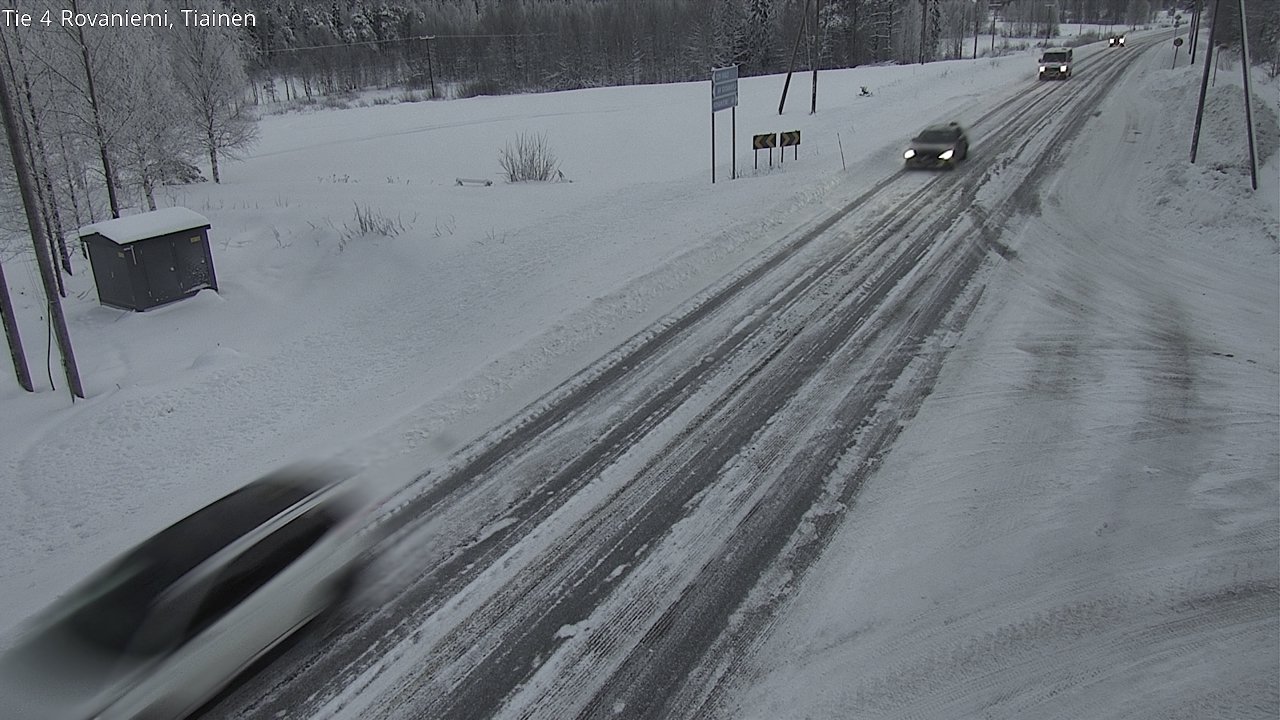 Weather Camera Image Road 4 Rovaniemi, Tiainen, Rovaniemi, Lappi