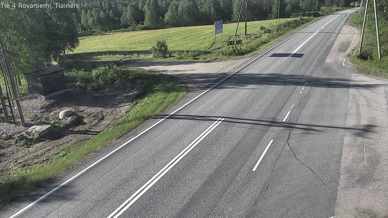 Weather Camera Image Road 4 Rovaniemi, Tiainen, Rovaniemi, Lappi