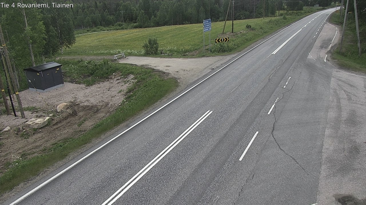 Weather Camera Image Road 4 Rovaniemi, Tiainen, Rovaniemi, Lappi