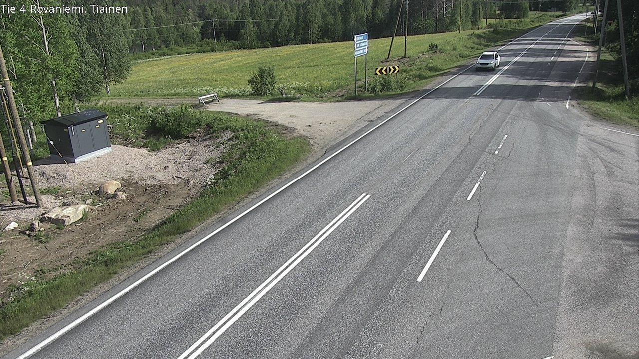 Weather Camera Image Road 4 Rovaniemi, Tiainen, Rovaniemi, Lappi