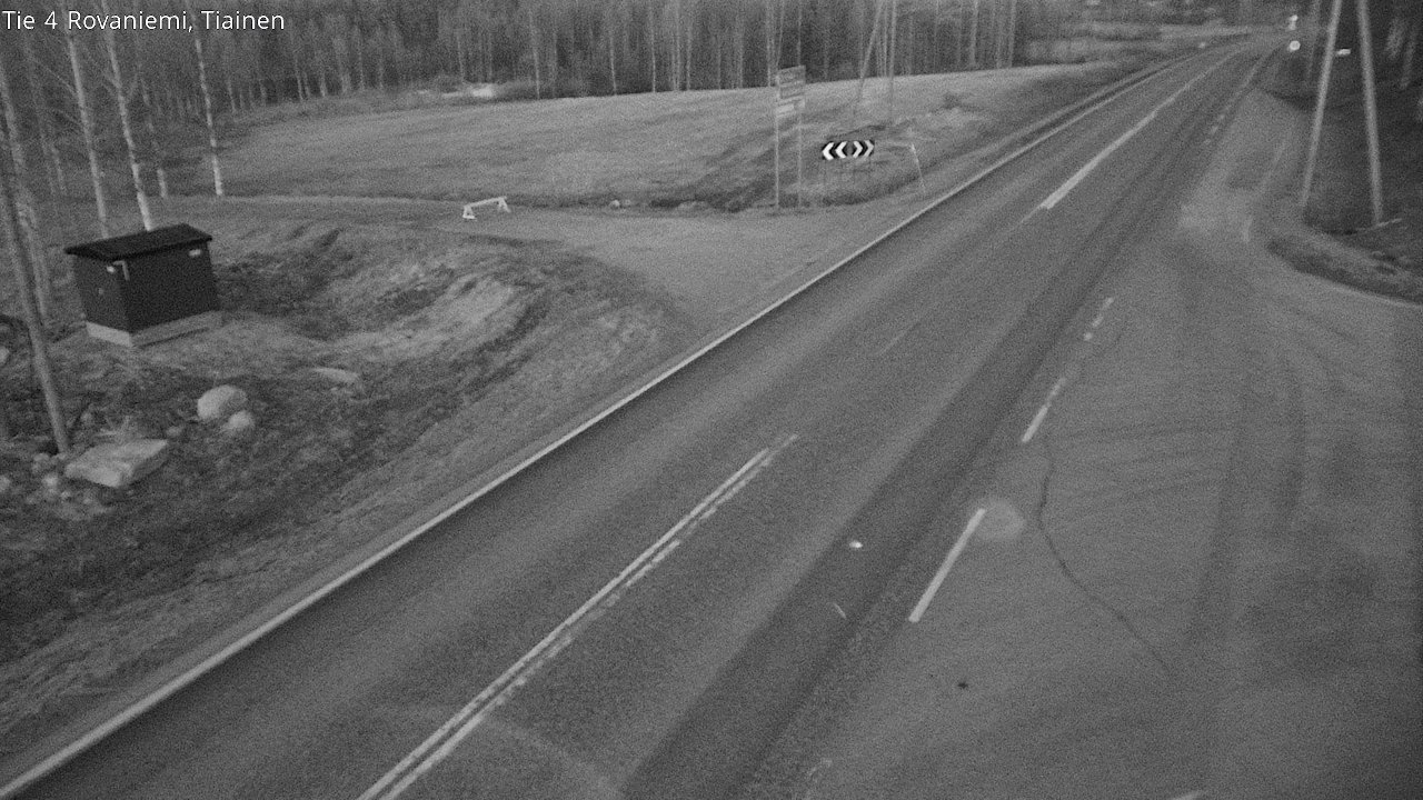 Weather Camera Image Väg 4 Rovaniemi, Tiainen, Rovaniemi, Lappi