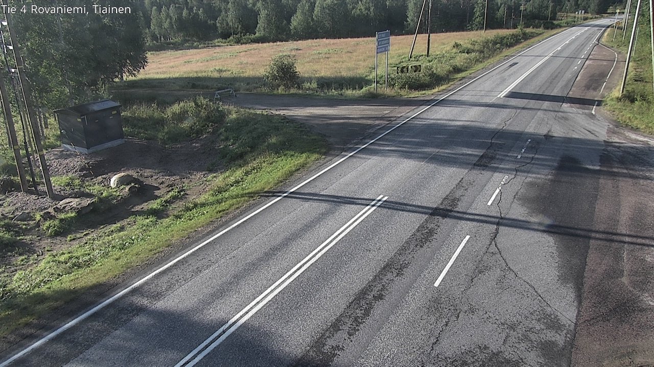 Weather Camera Image Road 4 Rovaniemi, Tiainen, Rovaniemi, Lappi