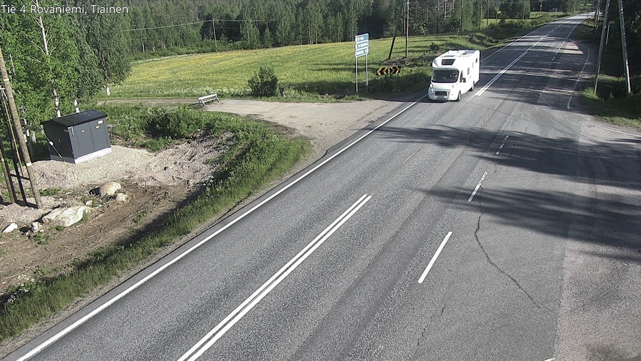 Weather Camera Image Road 4 Rovaniemi, Tiainen, Rovaniemi, Lappi