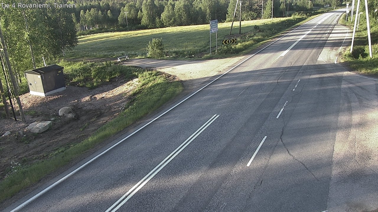 Weather Camera Image Road 4 Rovaniemi, Tiainen, Rovaniemi, Lappi