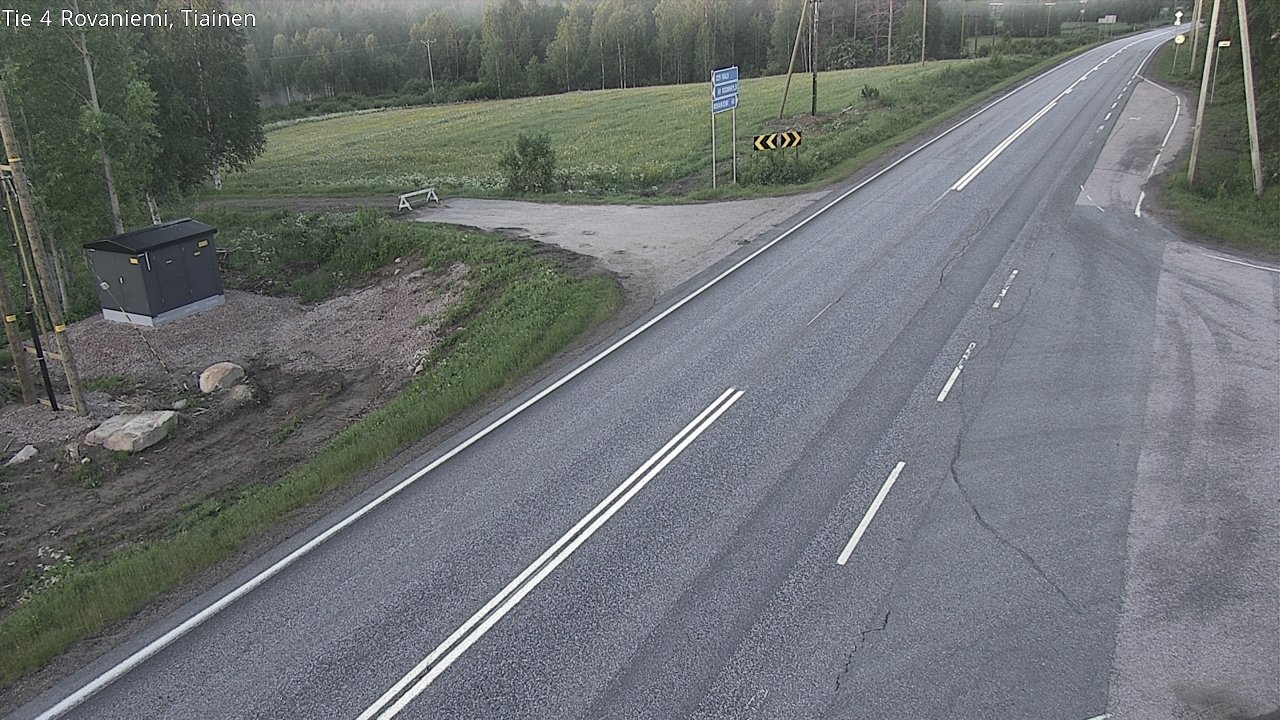 Weather Camera Image Road 4 Rovaniemi, Tiainen, Rovaniemi, Lappi