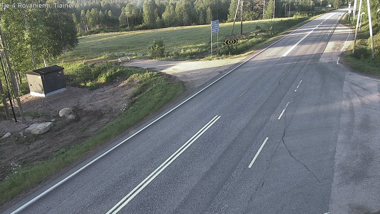 Weather Camera Image Road 4 Rovaniemi, Tiainen, Rovaniemi, Lappi
