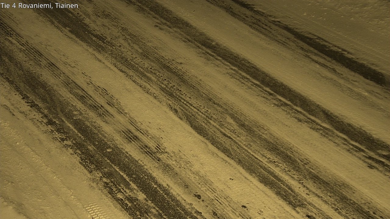 Weather Camera Image Road 4 Rovaniemi, Tiainen, Rovaniemi, Lappi