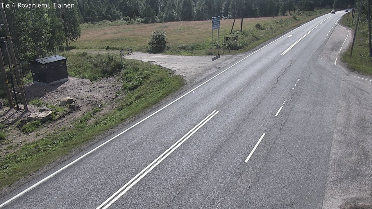 Weather Camera Image Road 4 Rovaniemi, Tiainen, Rovaniemi, Lappi