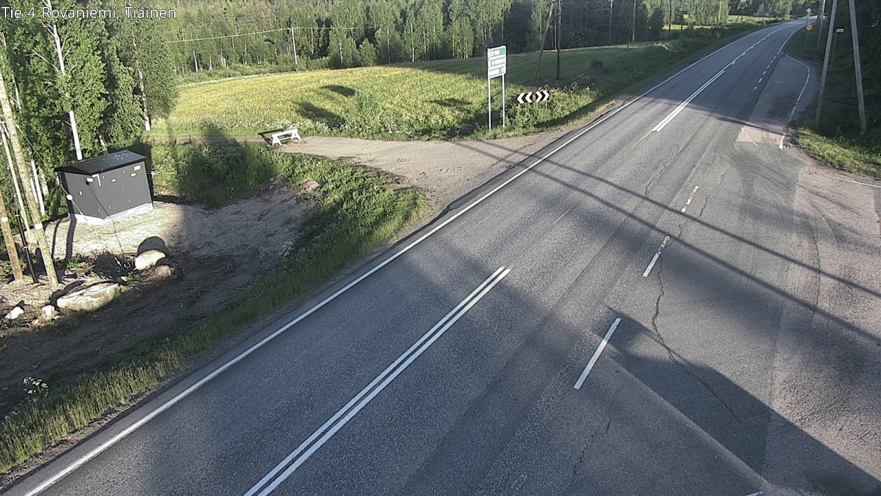Weather Camera Image Road 4 Rovaniemi, Tiainen, Rovaniemi, Lappi