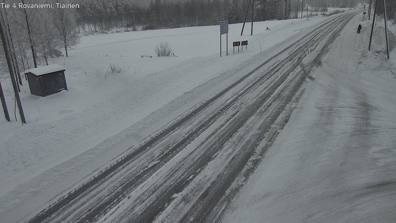 Weather Camera Image Road 4 Rovaniemi, Tiainen, Rovaniemi, Lappi