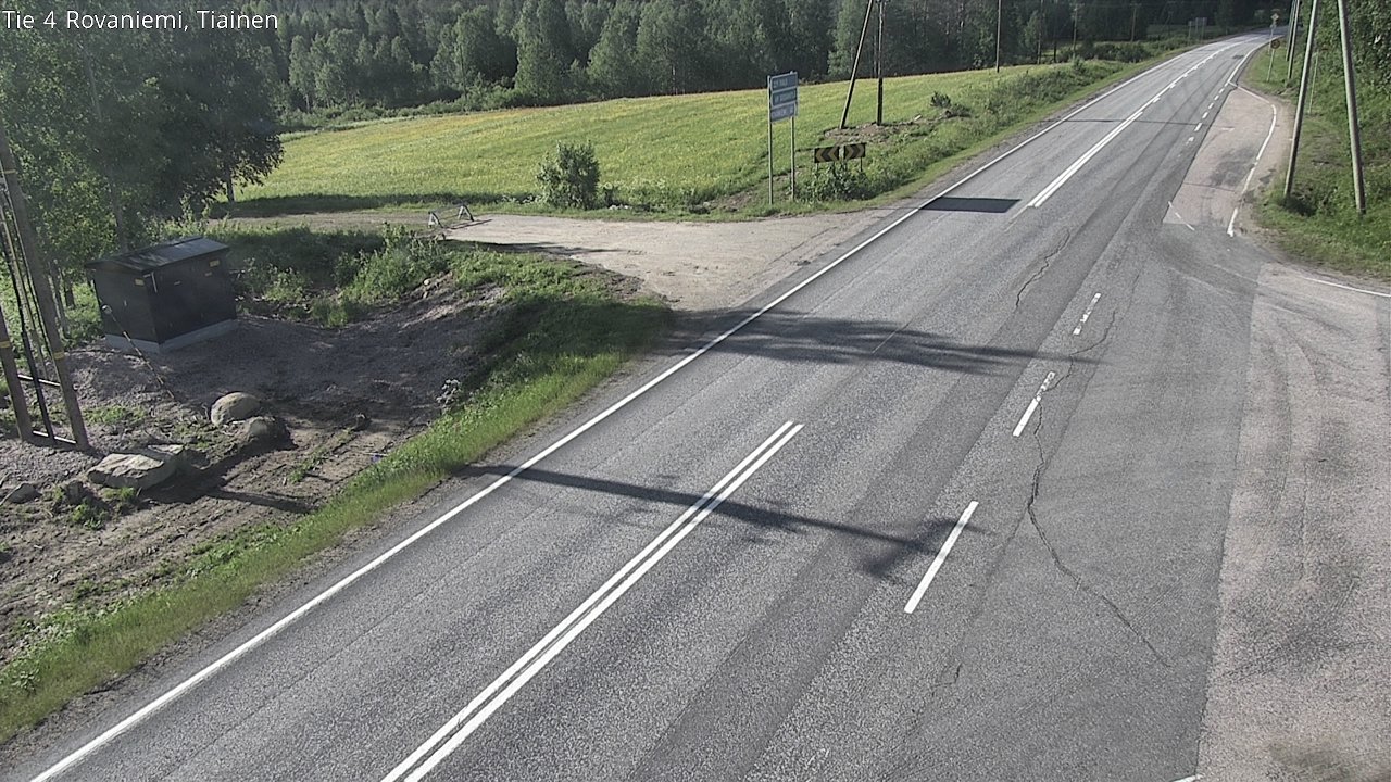 Weather Camera Image Road 4 Rovaniemi, Tiainen, Rovaniemi, Lappi