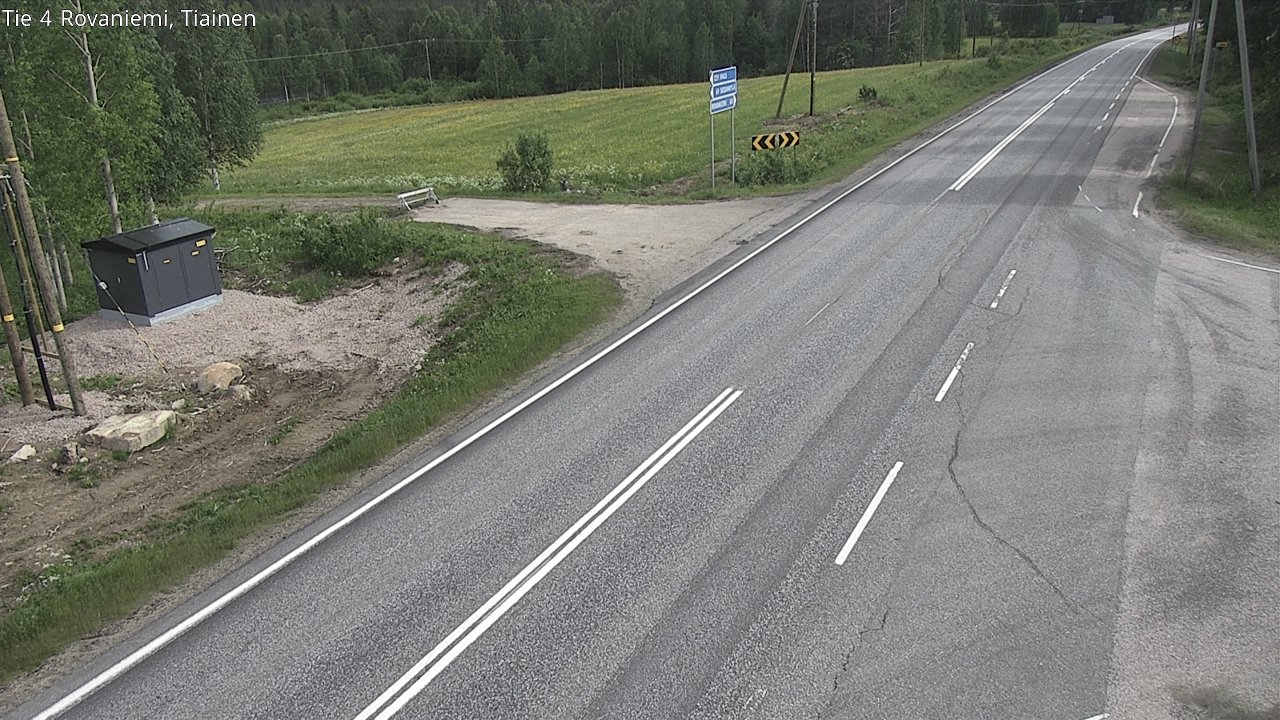 Weather Camera Image Road 4 Rovaniemi, Tiainen, Rovaniemi, Lappi