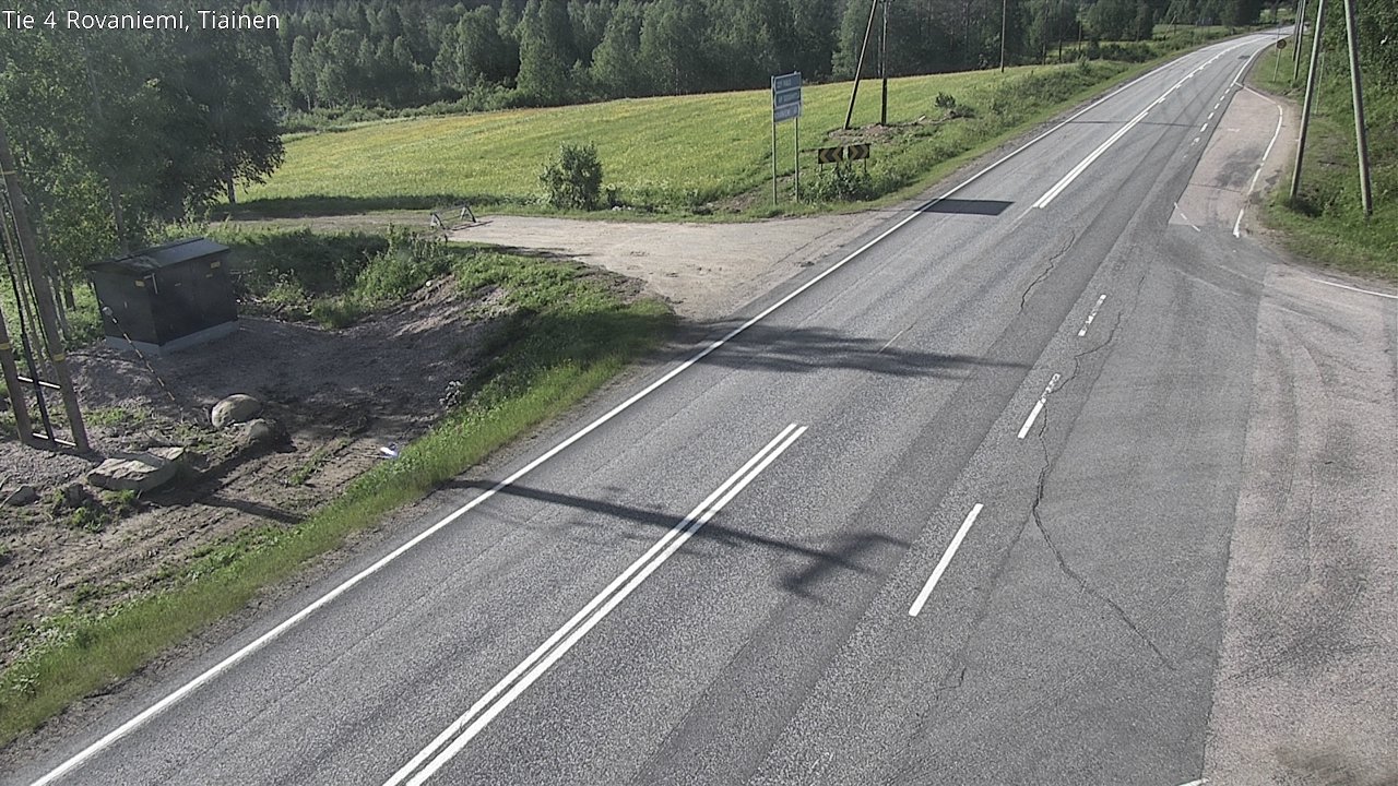 Weather Camera Image Road 4 Rovaniemi, Tiainen, Rovaniemi, Lappi