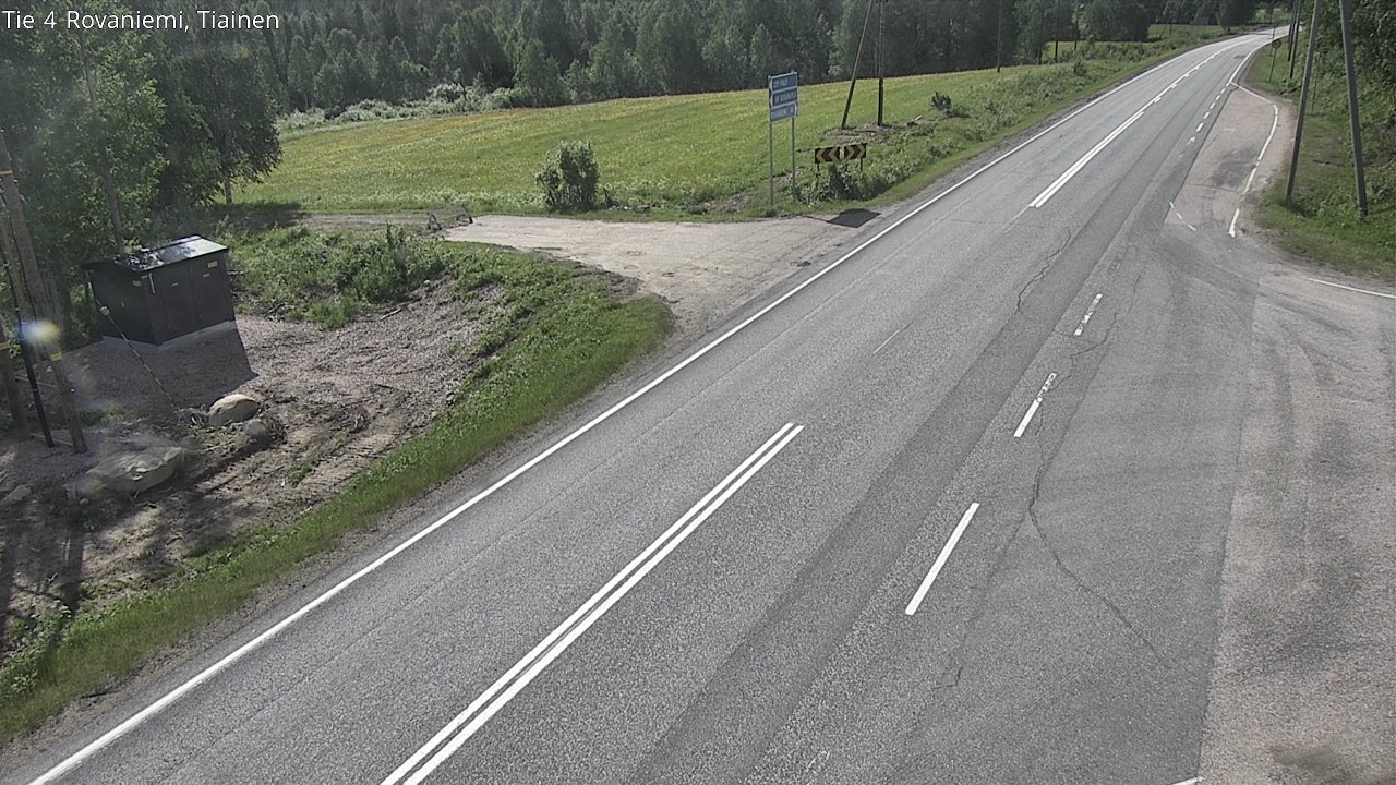 Weather Camera Image Road 4 Rovaniemi, Tiainen, Rovaniemi, Lappi