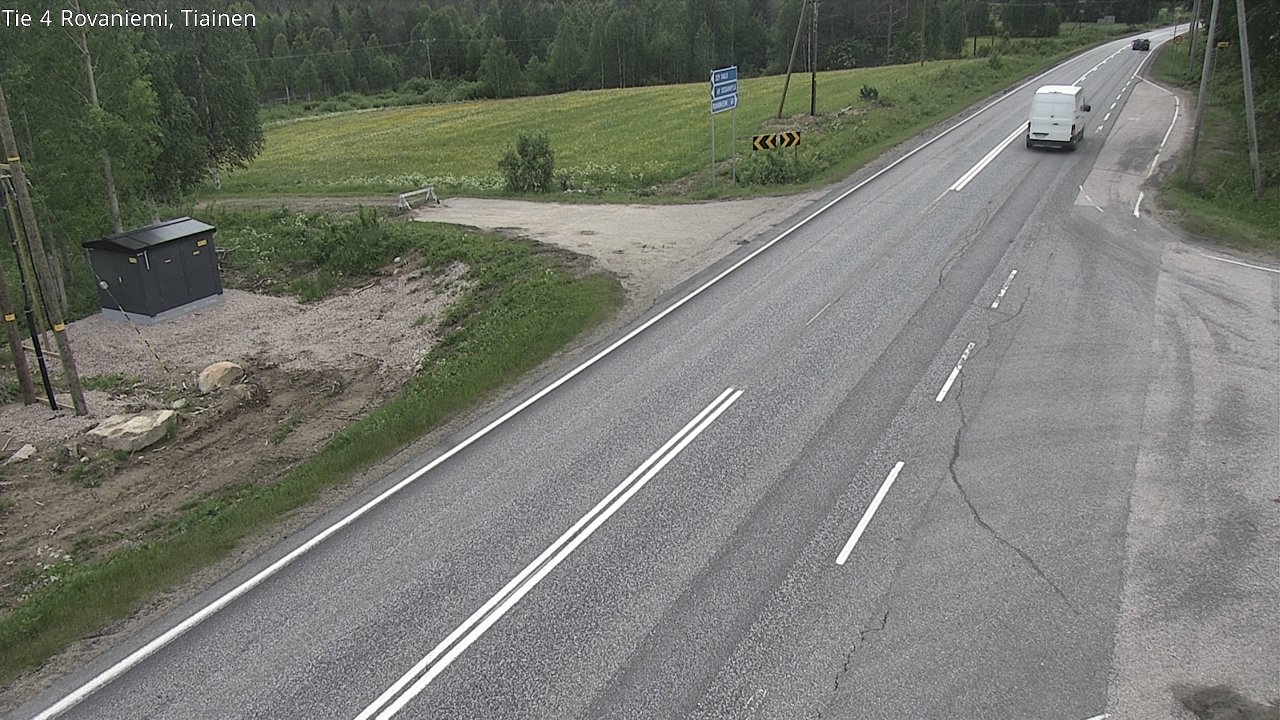 Weather Camera Image Road 4 Rovaniemi, Tiainen, Rovaniemi, Lappi