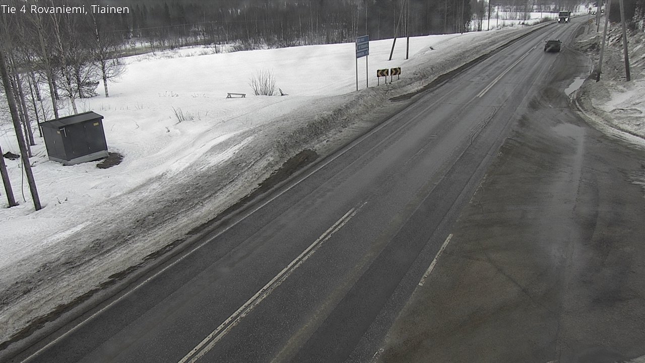 Weather Camera Image Road 4 Rovaniemi, Tiainen, Rovaniemi, Lappi