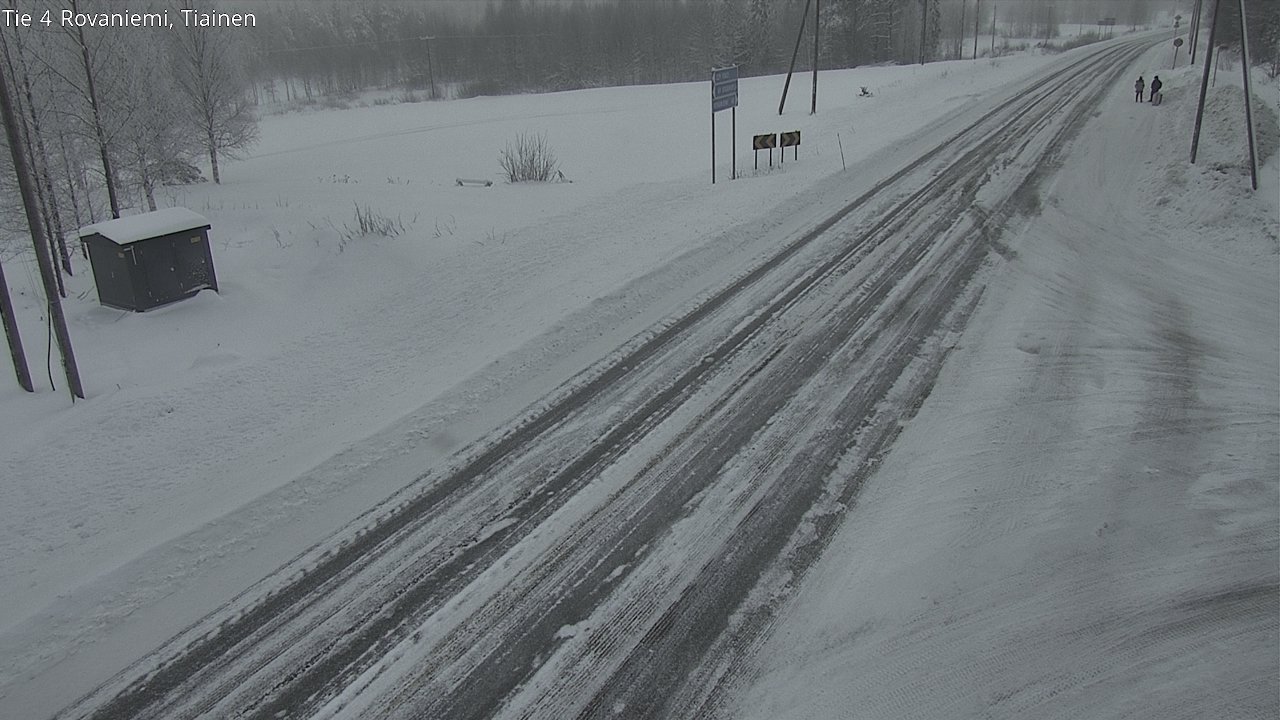 Weather Camera Image Road 4 Rovaniemi, Tiainen, Rovaniemi, Lappi