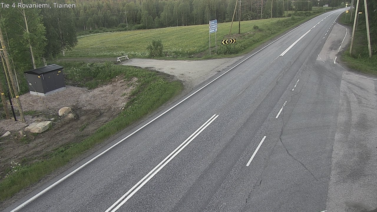 Weather Camera Image Road 4 Rovaniemi, Tiainen, Rovaniemi, Lappi