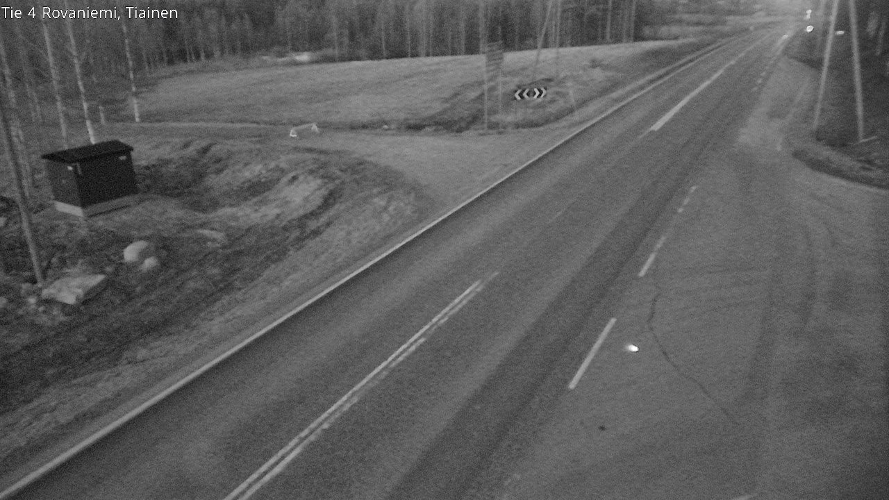 Weather Camera Image Väg 4 Rovaniemi, Tiainen, Rovaniemi, Lappi