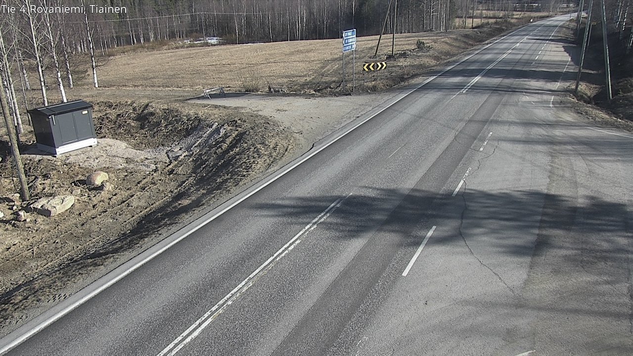 Weather Camera Image Väg 4 Rovaniemi, Tiainen, Rovaniemi, Lappi
