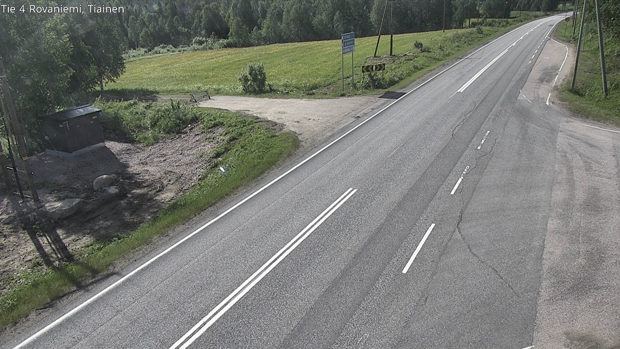 Weather Camera Image Road 4 Rovaniemi, Tiainen, Rovaniemi, Lappi