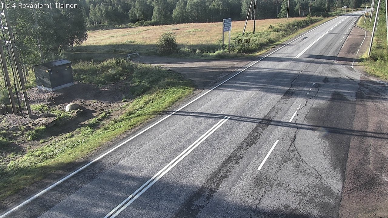 Weather Camera Image Road 4 Rovaniemi, Tiainen, Rovaniemi, Lappi