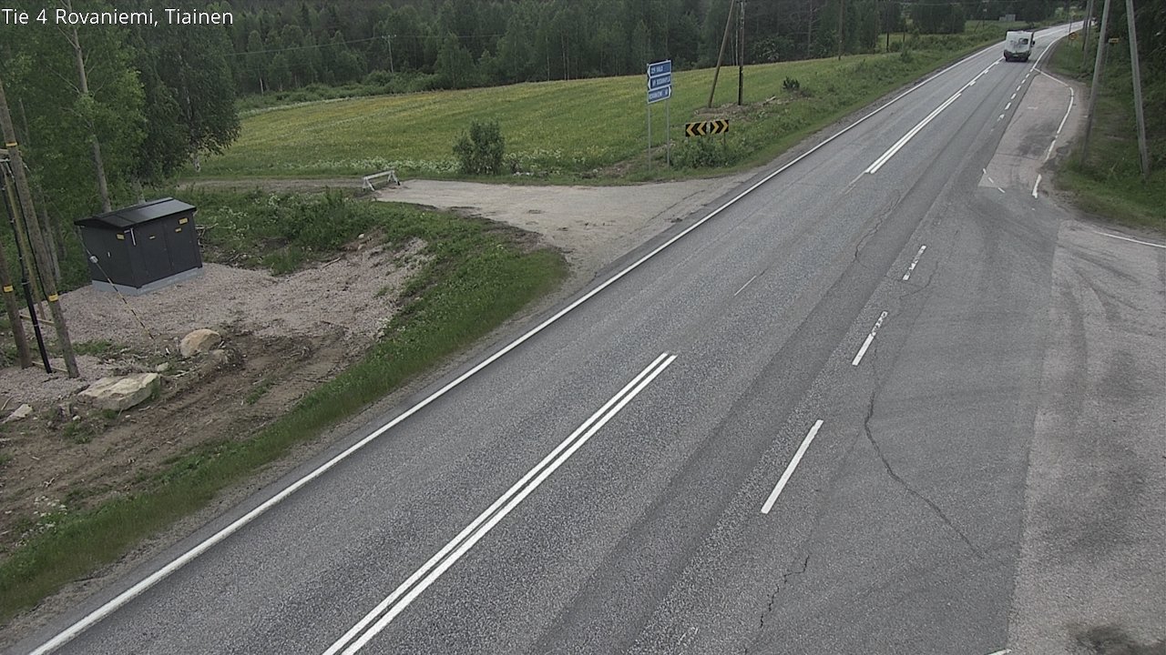 Weather Camera Image Road 4 Rovaniemi, Tiainen, Rovaniemi, Lappi