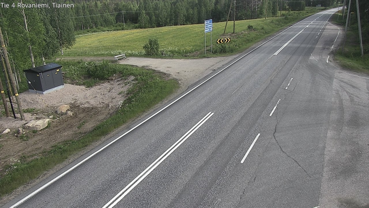 Weather Camera Image Road 4 Rovaniemi, Tiainen, Rovaniemi, Lappi